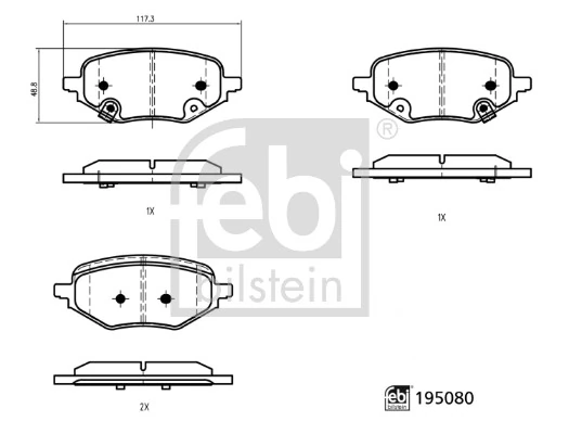 Brake Pad Set, disc brake